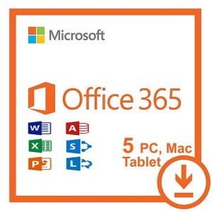 Office 365 Dijital Lisans Hesabı – 5 PC/Mac/Telefon/Tablet (Kurumsal)